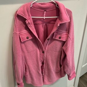 Pink Free People Jacket size Extra Small (xs)
